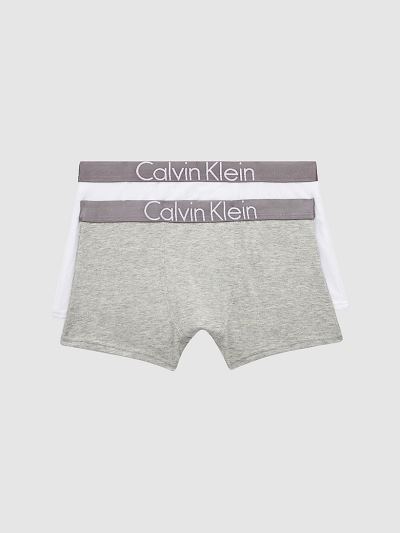 Calvin Klein Ruhák HU970287 | Calvin Klein Customized Stretch Fiu Alsónadrág Szürke / Fehér